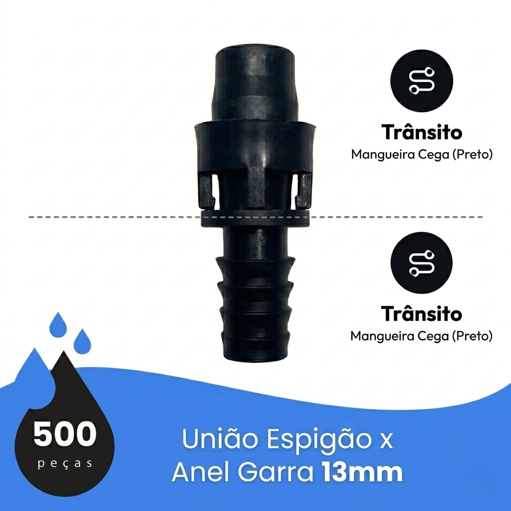 União Espigão Anel Garra 13mm AP
